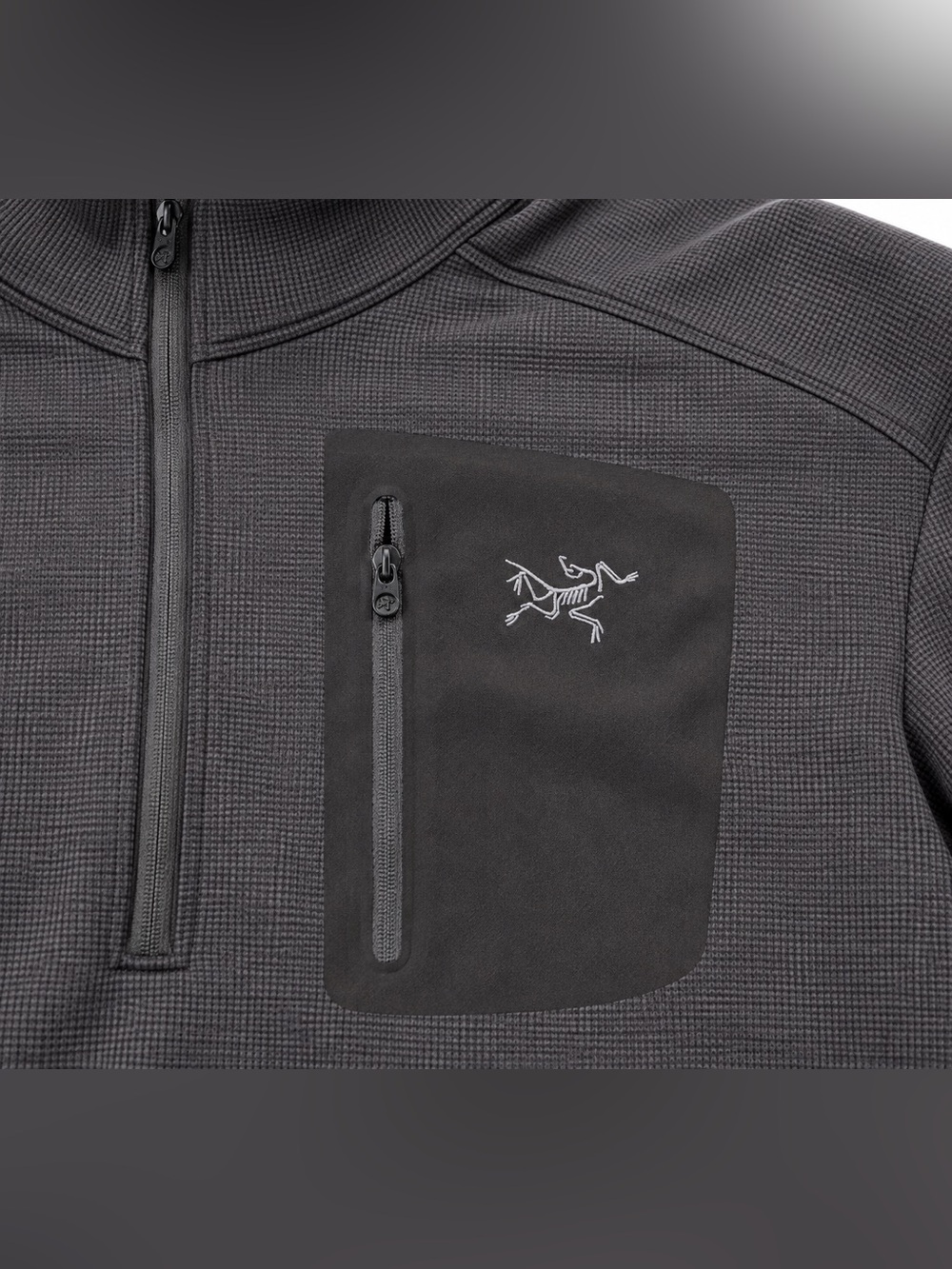 Arc’teryx Men’s L Half Zip Fleece Pullover Gray Made in Canada Vintage size L